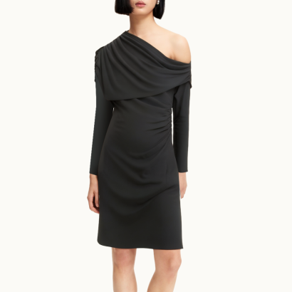 fashionable-pleated-slim-fit-womens-long-sleeve-dress