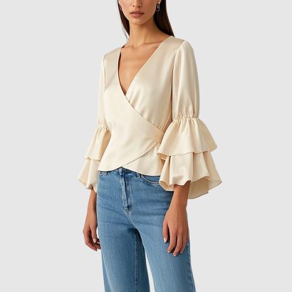 cross-v-neck-blouse-with-tiered-ruffles-chic