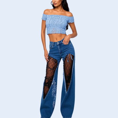 blue-off-shoulder-cropped-top-for-women